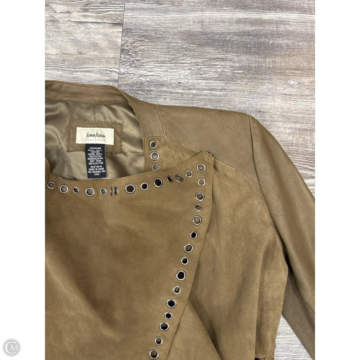 Jacket Designer By Neiman Marcus In Green, Size: M