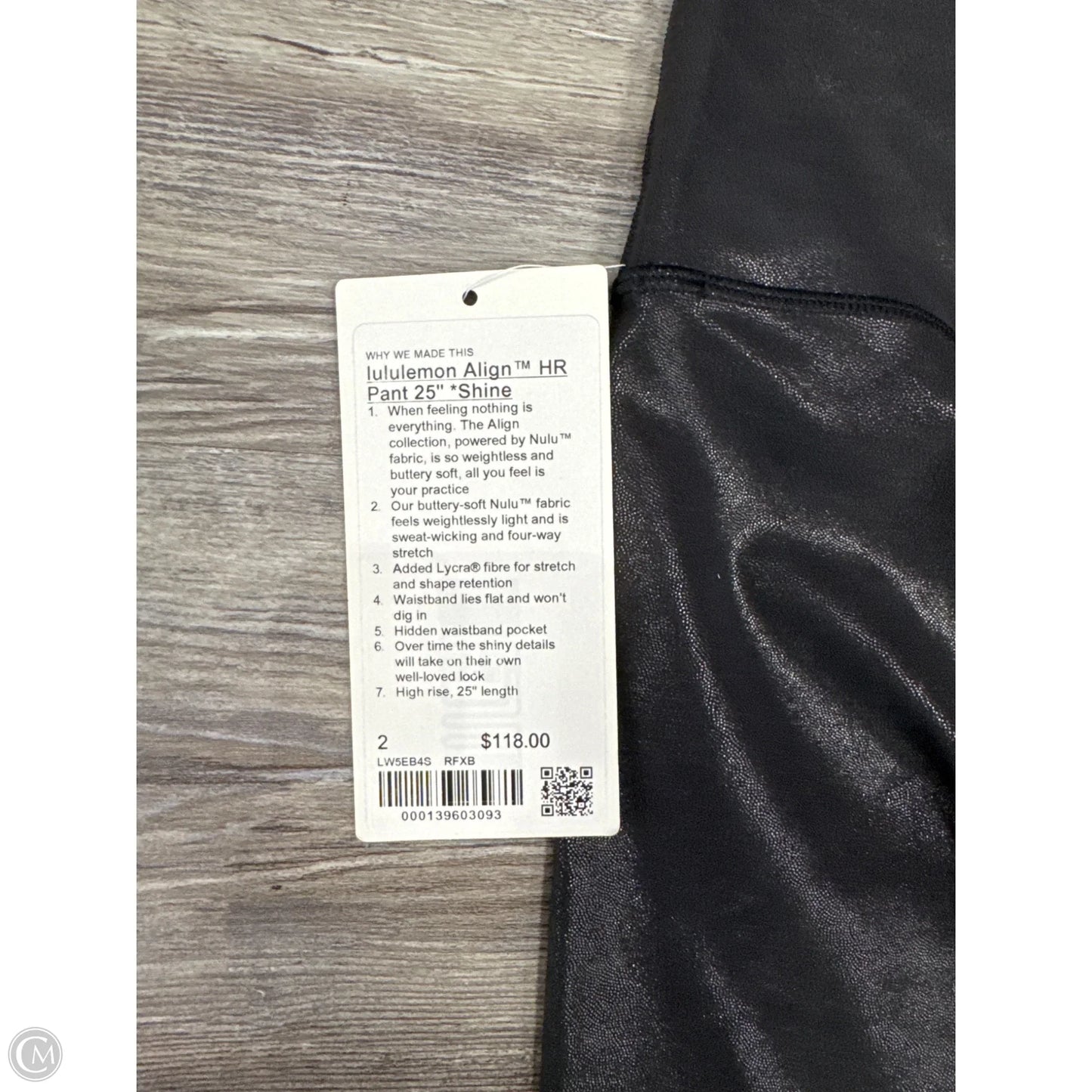 Athletic Leggings By Lululemon In Black, Size: 2