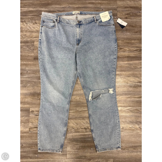 Jeans Skinny By Abercrombie And Fitch In Blue Denim, Size: 20