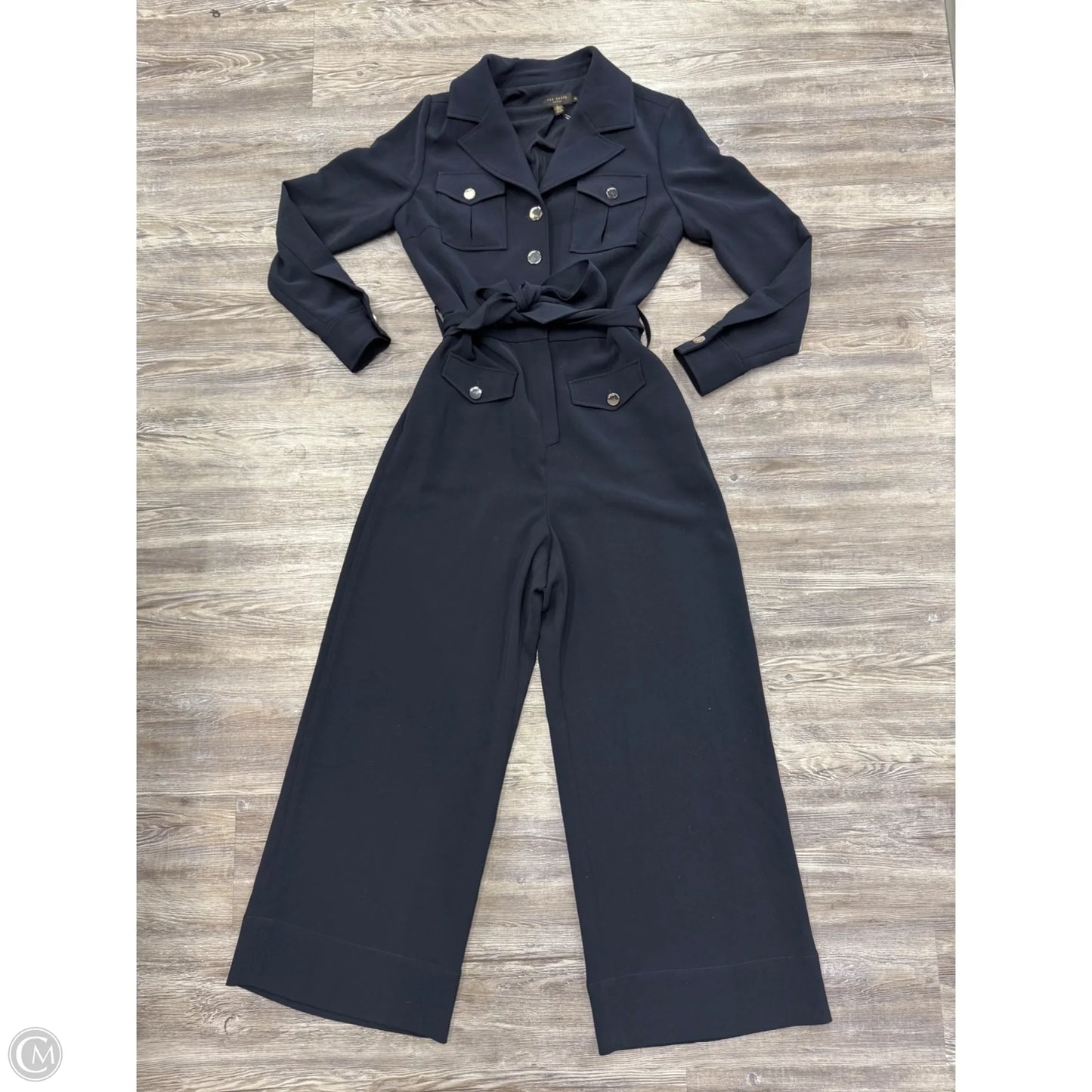 Jumpsuit Designer By Ted Baker In Navy, Size: 2