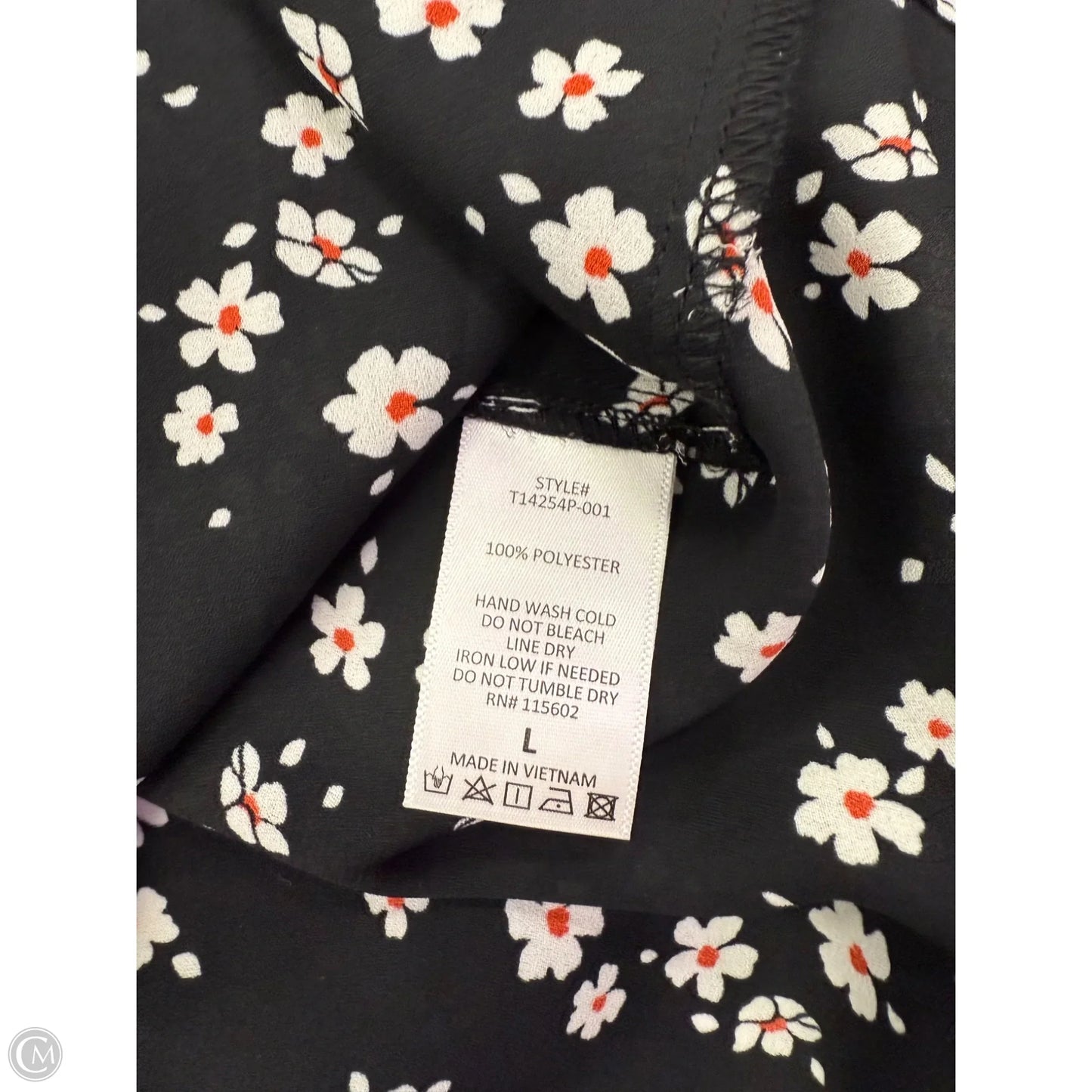 Top Short Sleeve By All In Favor In Floral Print, Size: L