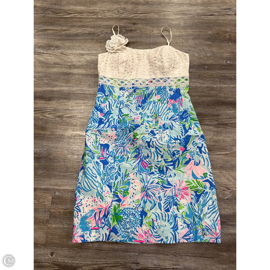 Dress Party Short By Lilly Pulitzer In Blue & Green, Size: 0
