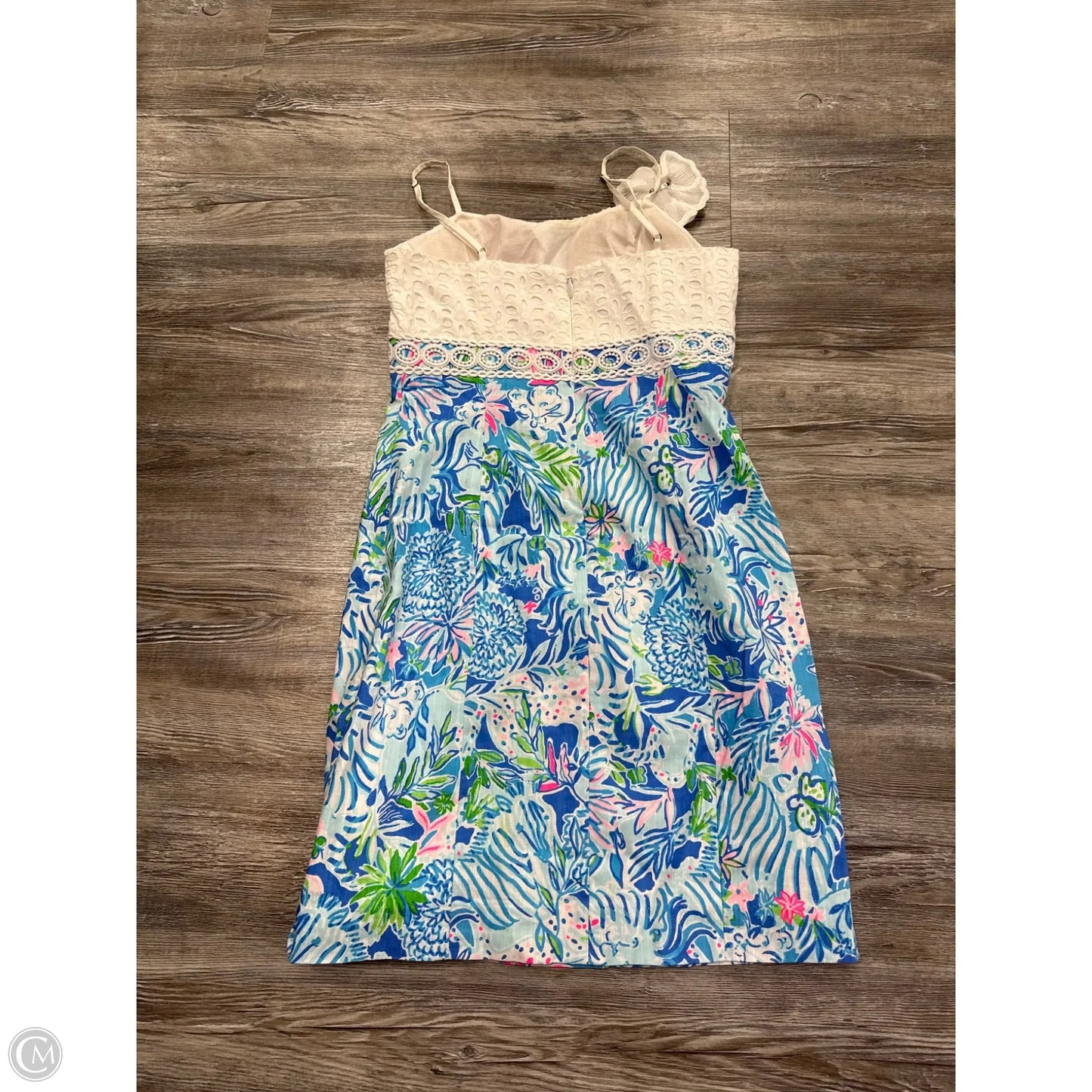 Dress Party Short By Lilly Pulitzer In Blue & Green, Size: 0