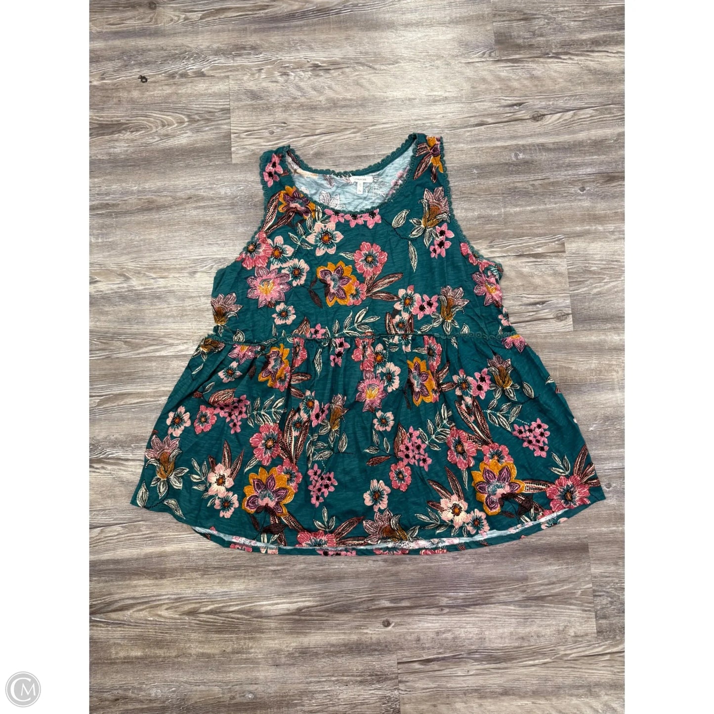 Top Sleeveless By Maurices In Teal, Size: 3x