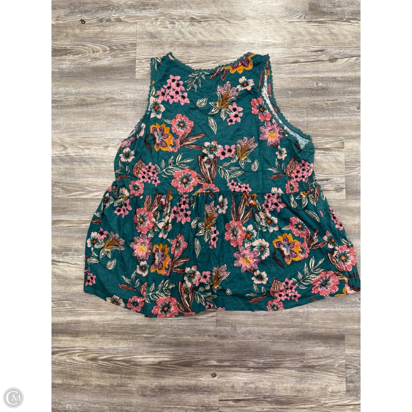 Top Sleeveless By Maurices In Teal, Size: 3x