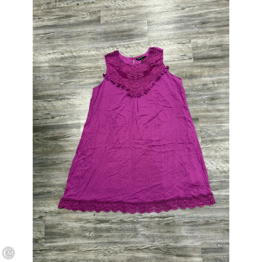 Dress Casual Midi By Davi & Dani In Purple, Size: 3x