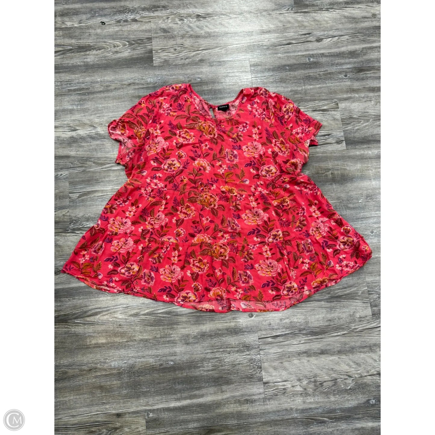 Top Short Sleeve By Torrid In Floral Print, Size: 3x