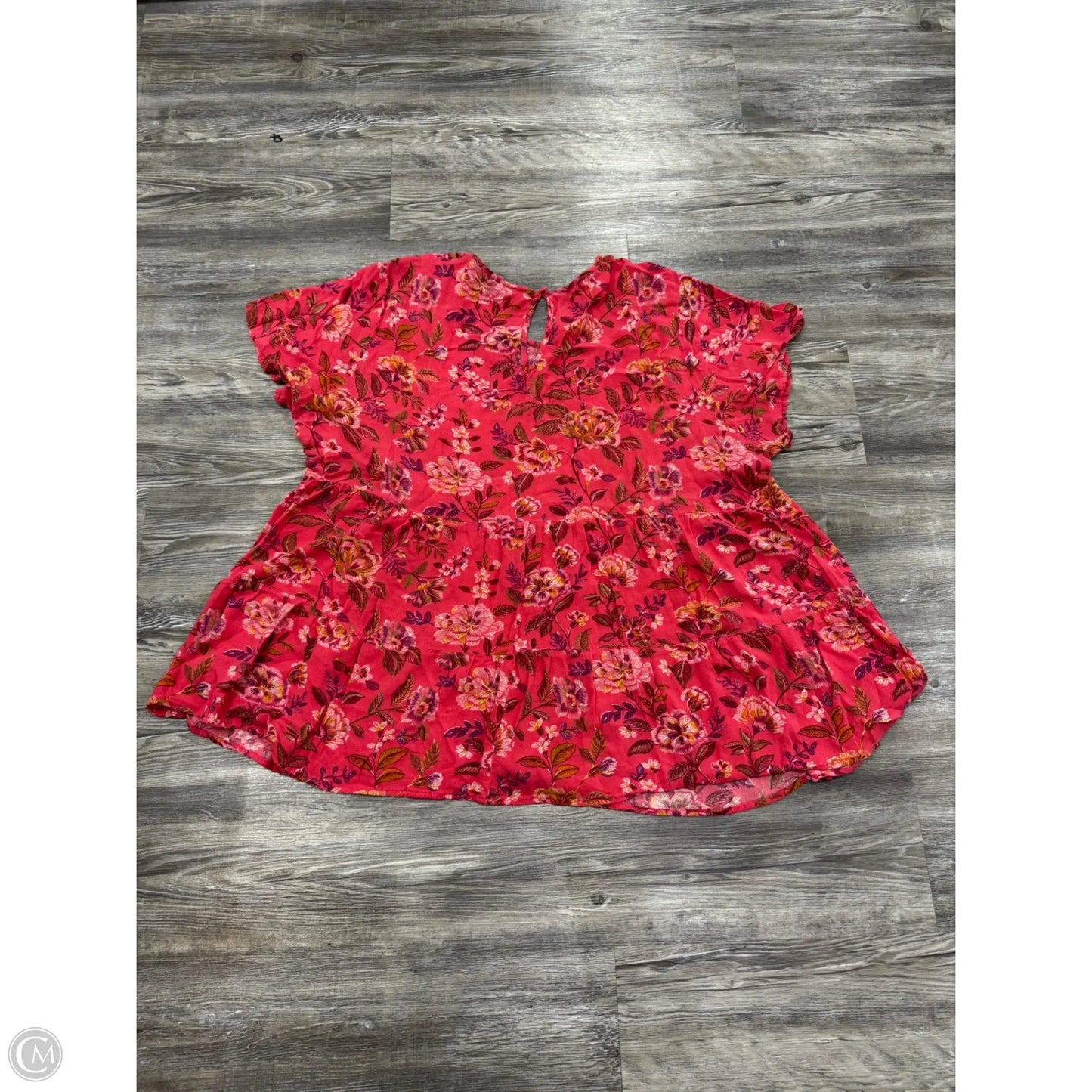 Top Short Sleeve By Torrid In Floral Print, Size: 3x