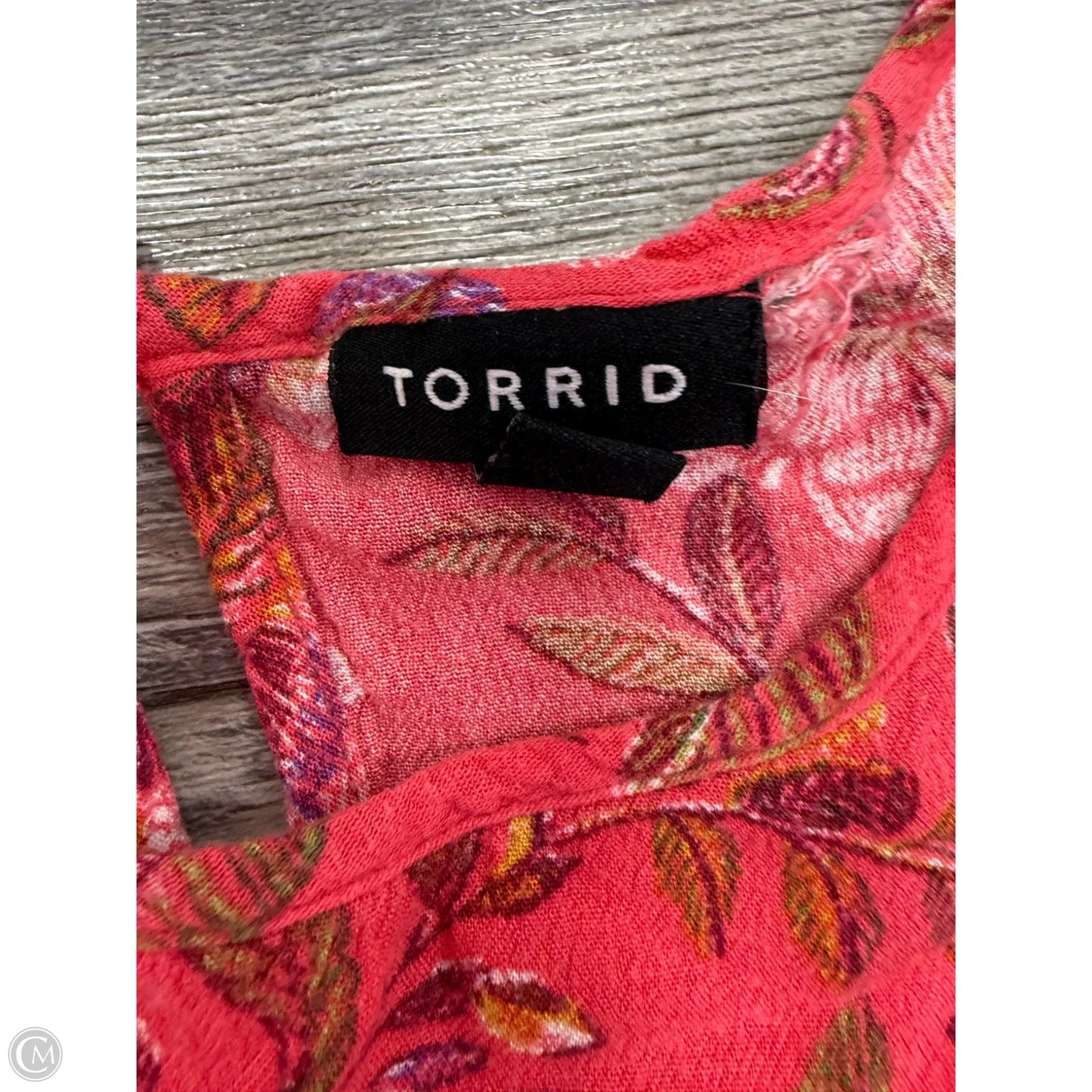 Top Short Sleeve By Torrid In Floral Print, Size: 3x