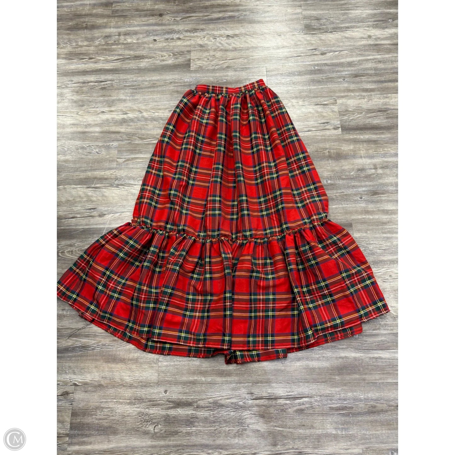 Skirt Maxi By Aura In Plaid Pattern, Size: S