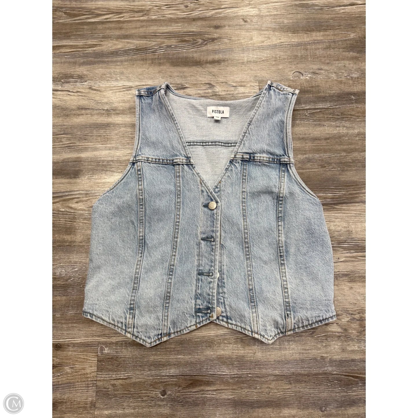 Vest Other By Pistola In Blue Denim, Size: L