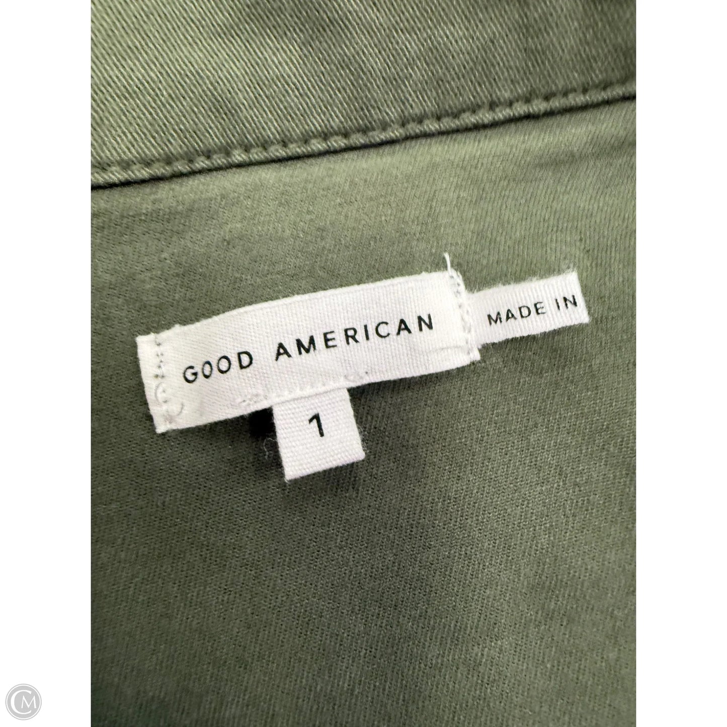 Jacket Shirt By Good American In Green, Size: S