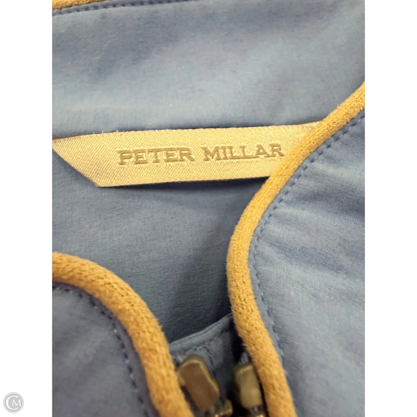 Vest Other By Peter Millar In Blue & Tan, Size: S