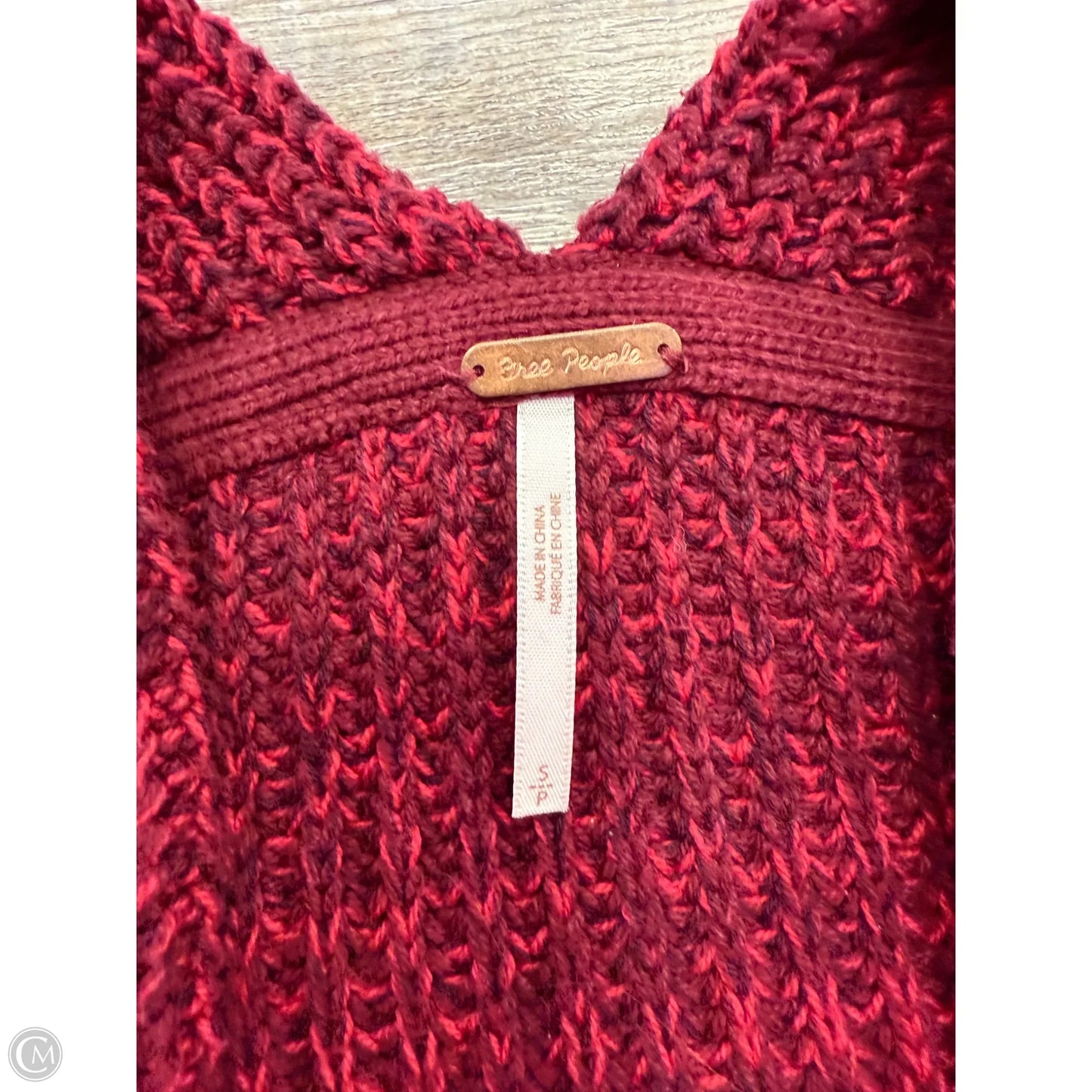 Sweater Cardigan By Free People In Red, Size: S