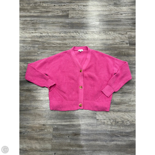 Sweater Cardigan By Evereve In Pink, Size: M