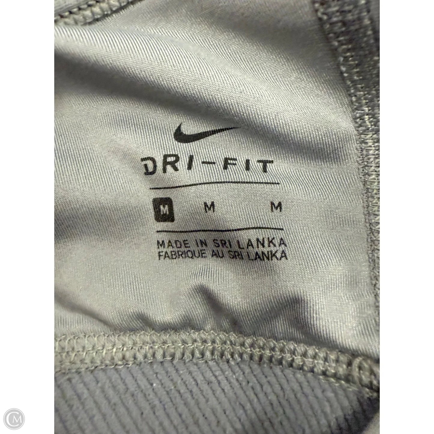 Athletic Bra By Nike In Grey, Size: M