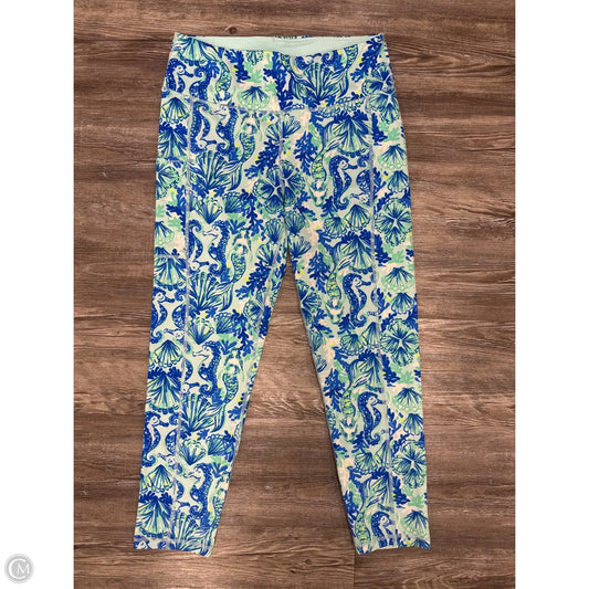 Pants Designer By Lilly Pulitzer In Blue & Green, Size: L