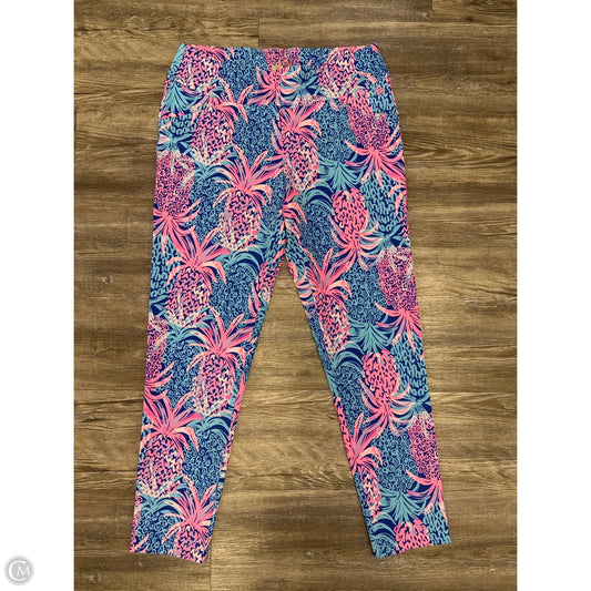 Pants Designer By Lilly Pulitzer In Blue & Pink, Size: 8