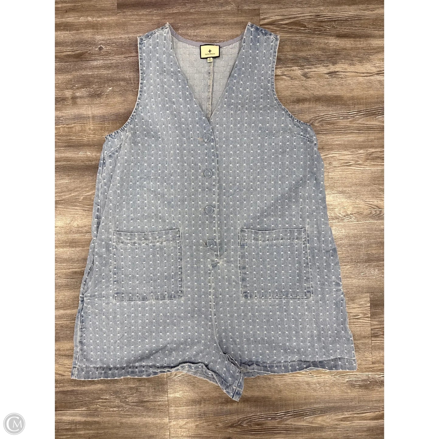Romper By Tuckernuck In Blue Denim, Size: Xl
