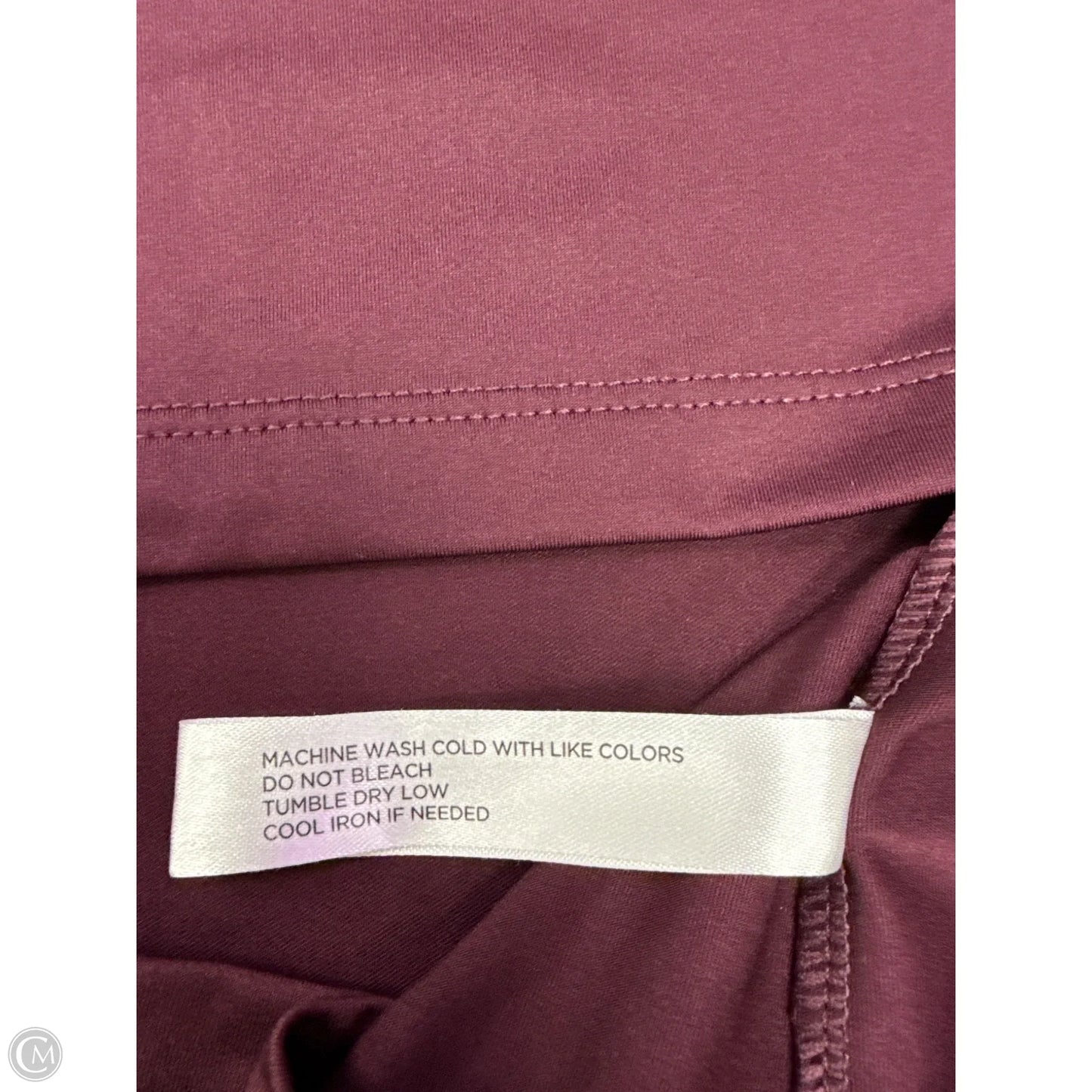 Athletic Top Short Sleeve By Tuckernuck In Maroon, Size: S