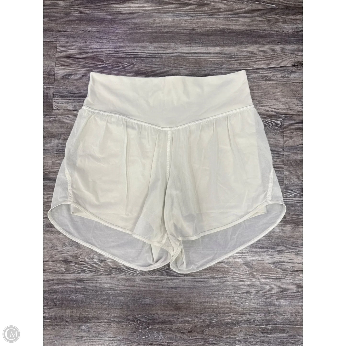 Athletic Shorts By Lululemon In White, Size: 8