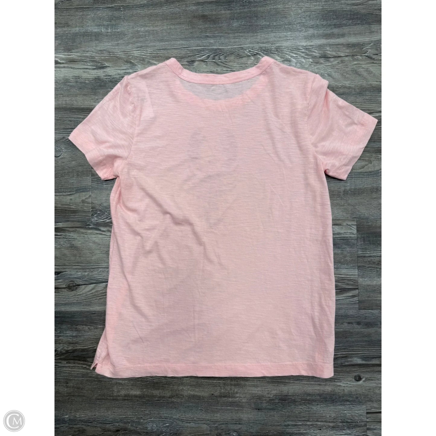 Top Short Sleeve By Loft In Pink, Size: S
