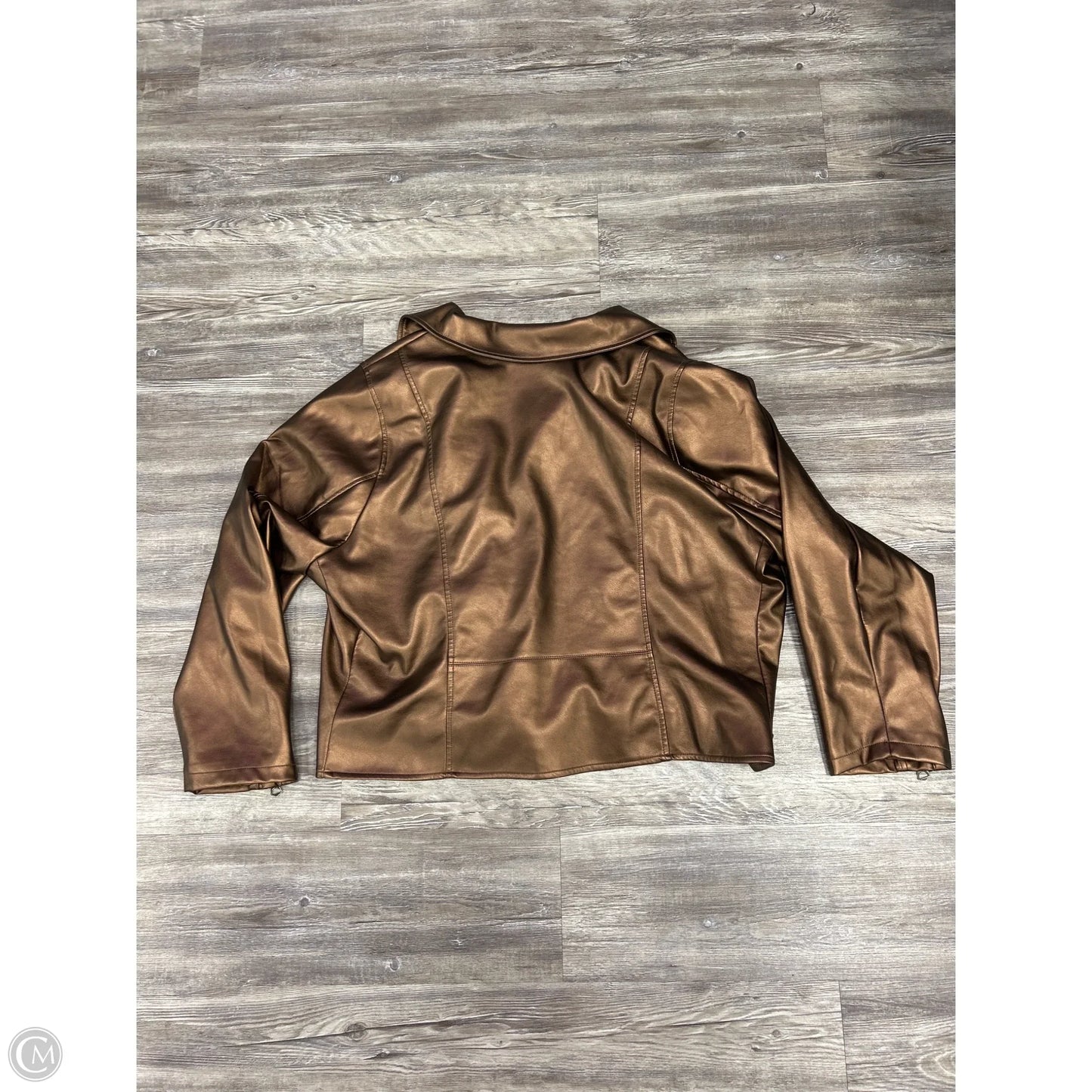 Jacket Moto By Torrid In Brown, Size: 4x