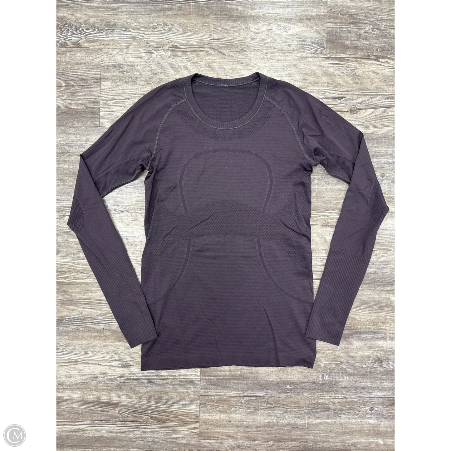Athletic Top Long Sleeve Crewneck By Lululemon In Purple, Size: 8
