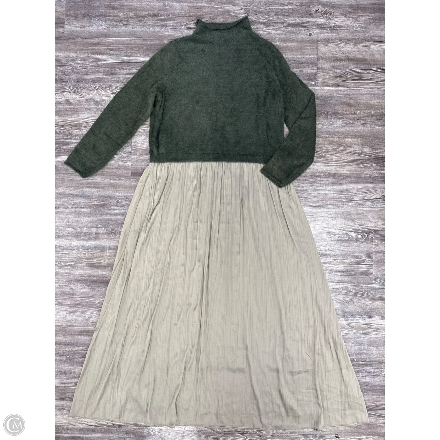 Dress Casual Maxi By Anthropologie In Green, Size: 2x