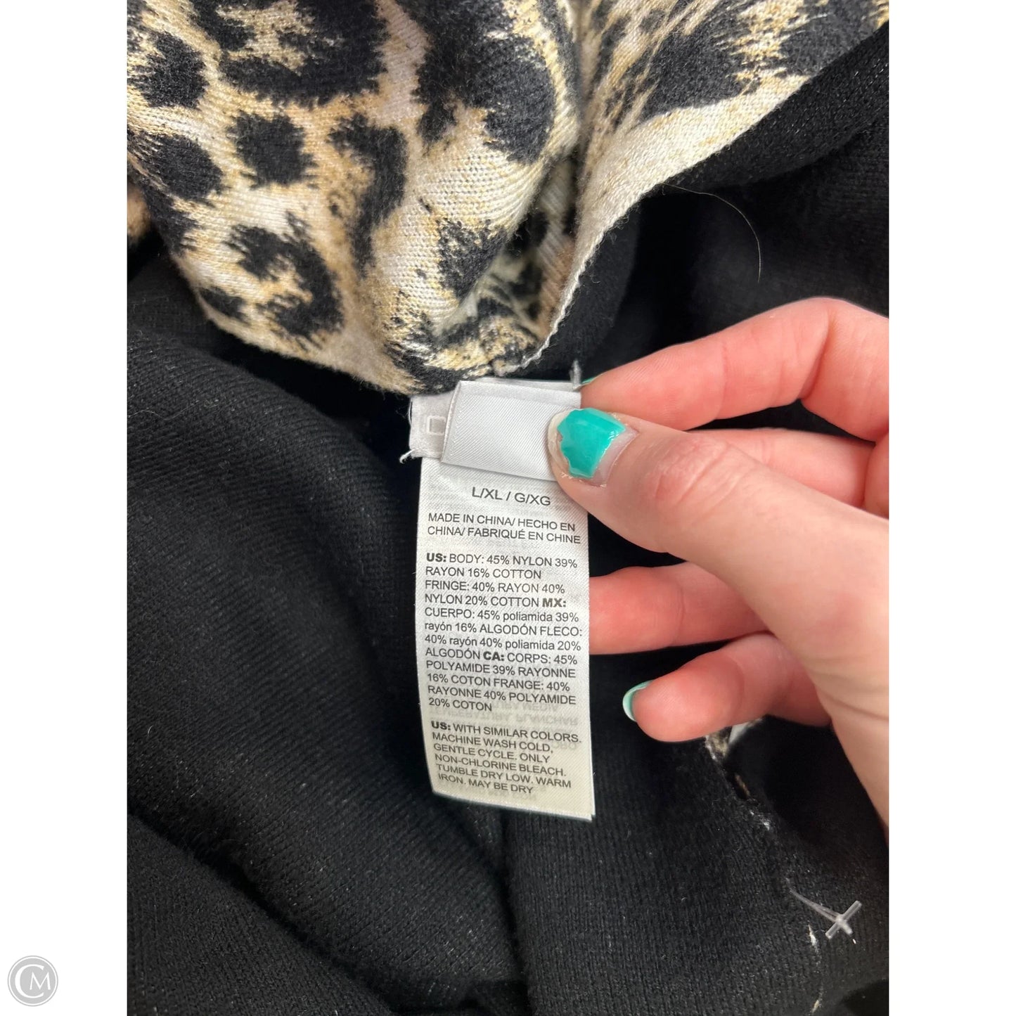 Cardigan By Chicos In Animal Print, Size: Xl