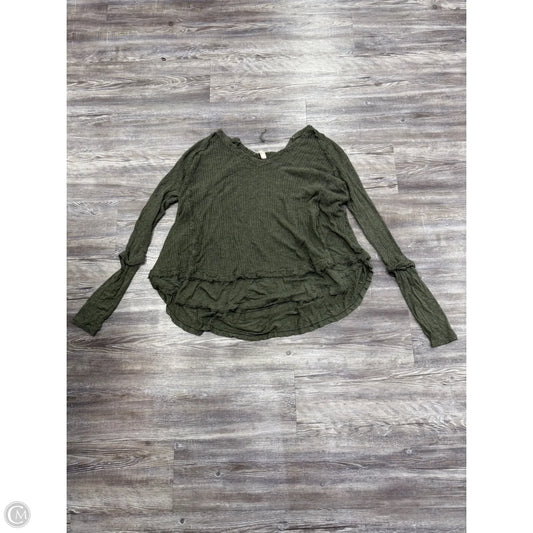 Top Long Sleeve Basic By We The Free In Green, Size: S