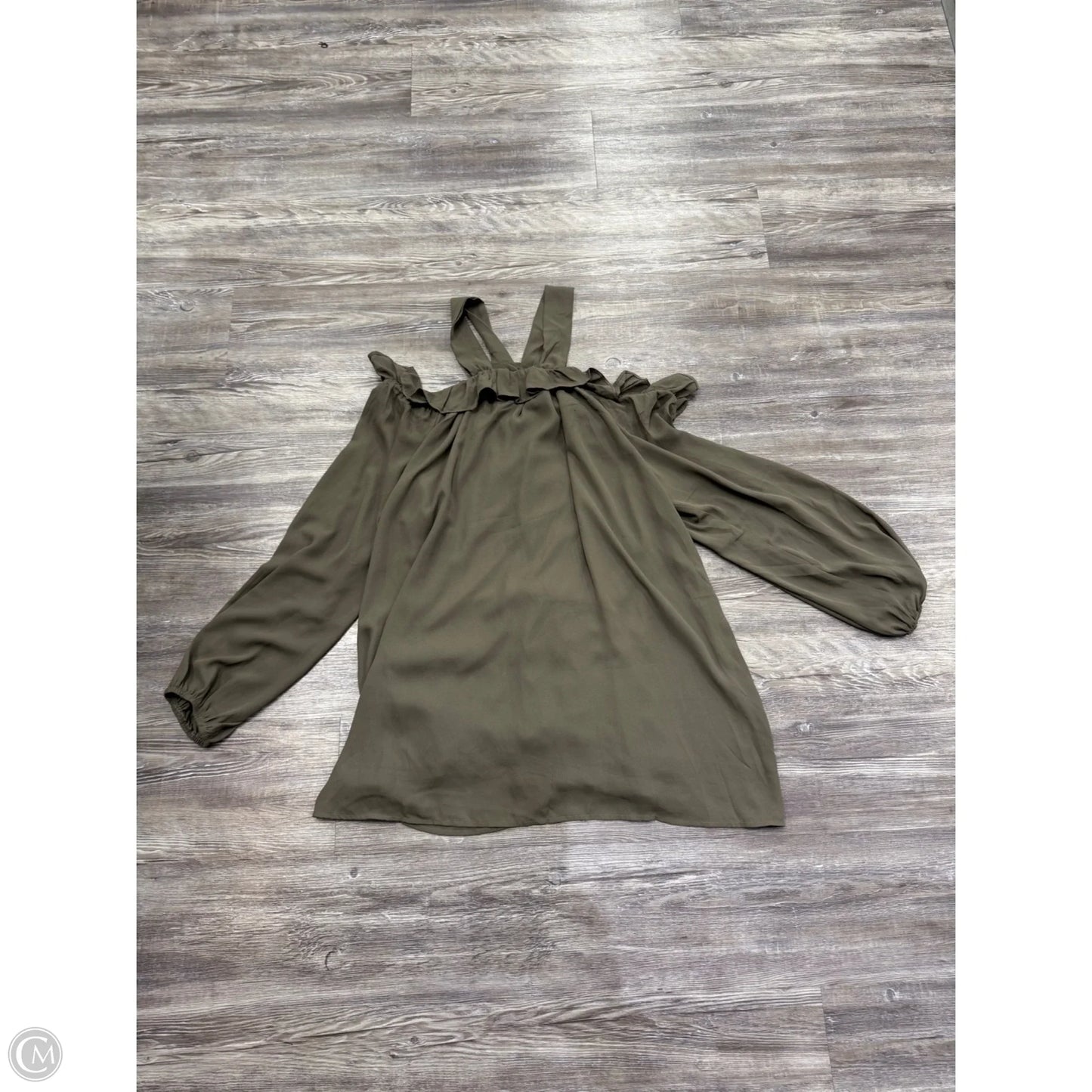 Top Long Sleeve By L Love In Green, Size: 3x