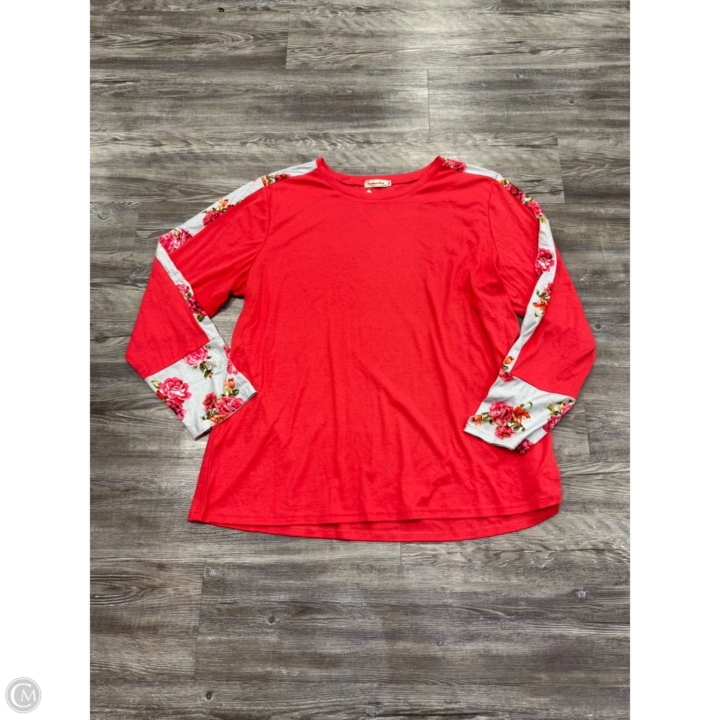 Top Long Sleeve Basic By Southern Stitch In Coral, Size: 3x