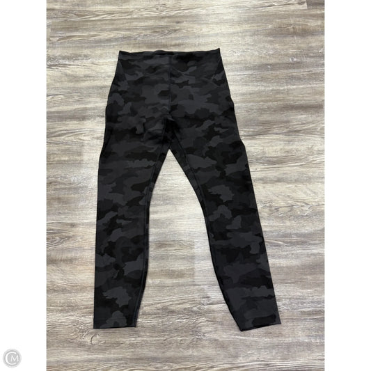 Athletic Leggings By Lululemon In Camouflage Print, Size: 8