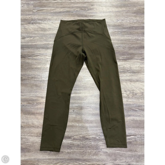 Athletic Leggings By Lululemon In Green, Size: 8