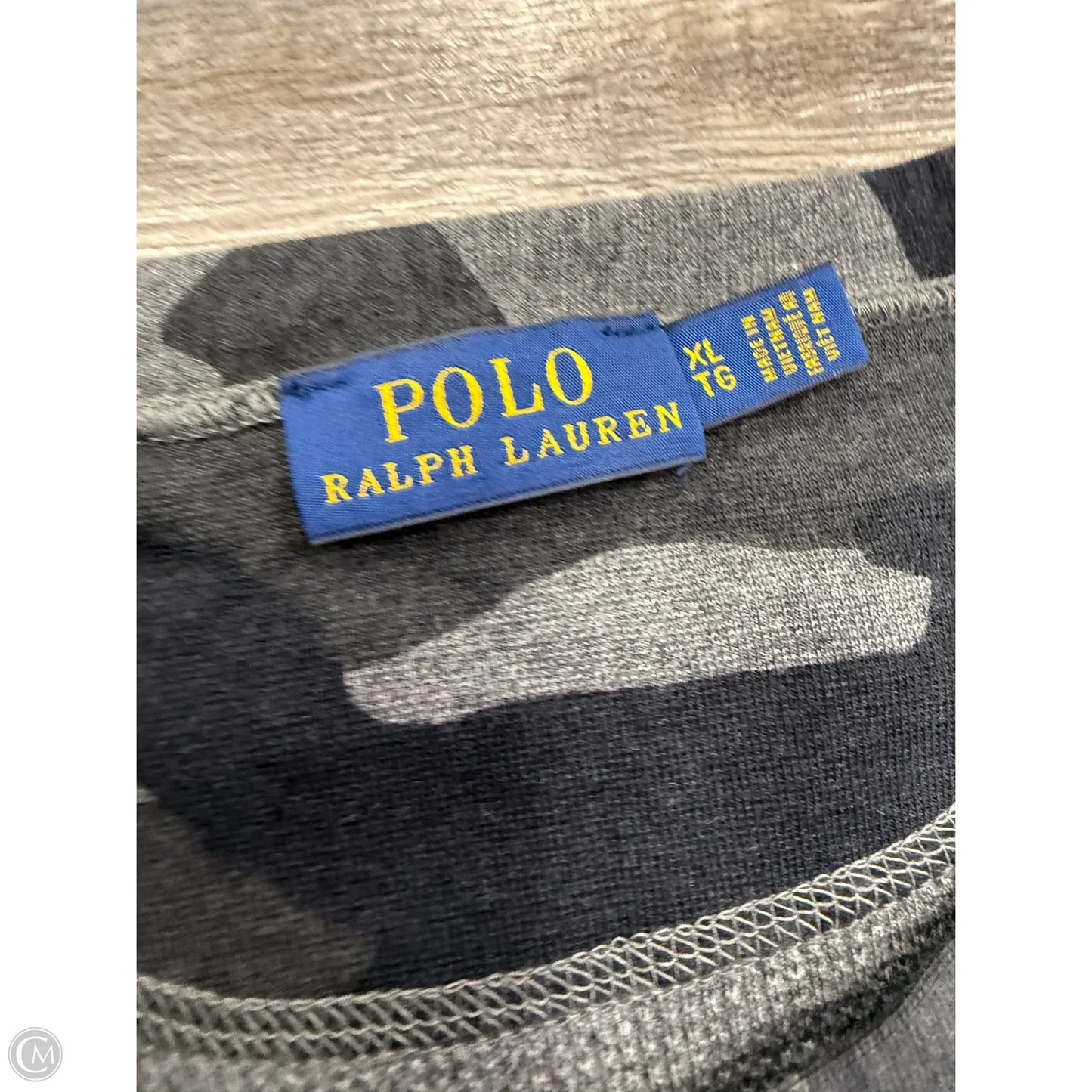 Top Long Sleeve By Ralph Lauren Blue Label In Camouflage Print, Size: Xl