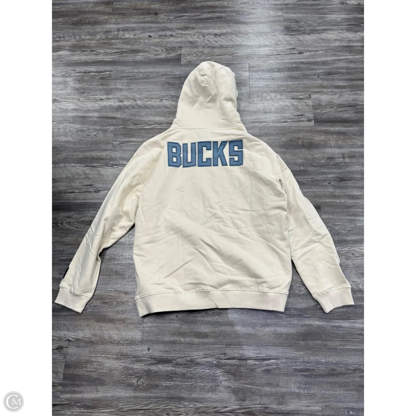 Athletic Sweatshirt Hoodie By Pro Standard In Cream, Size: 2x