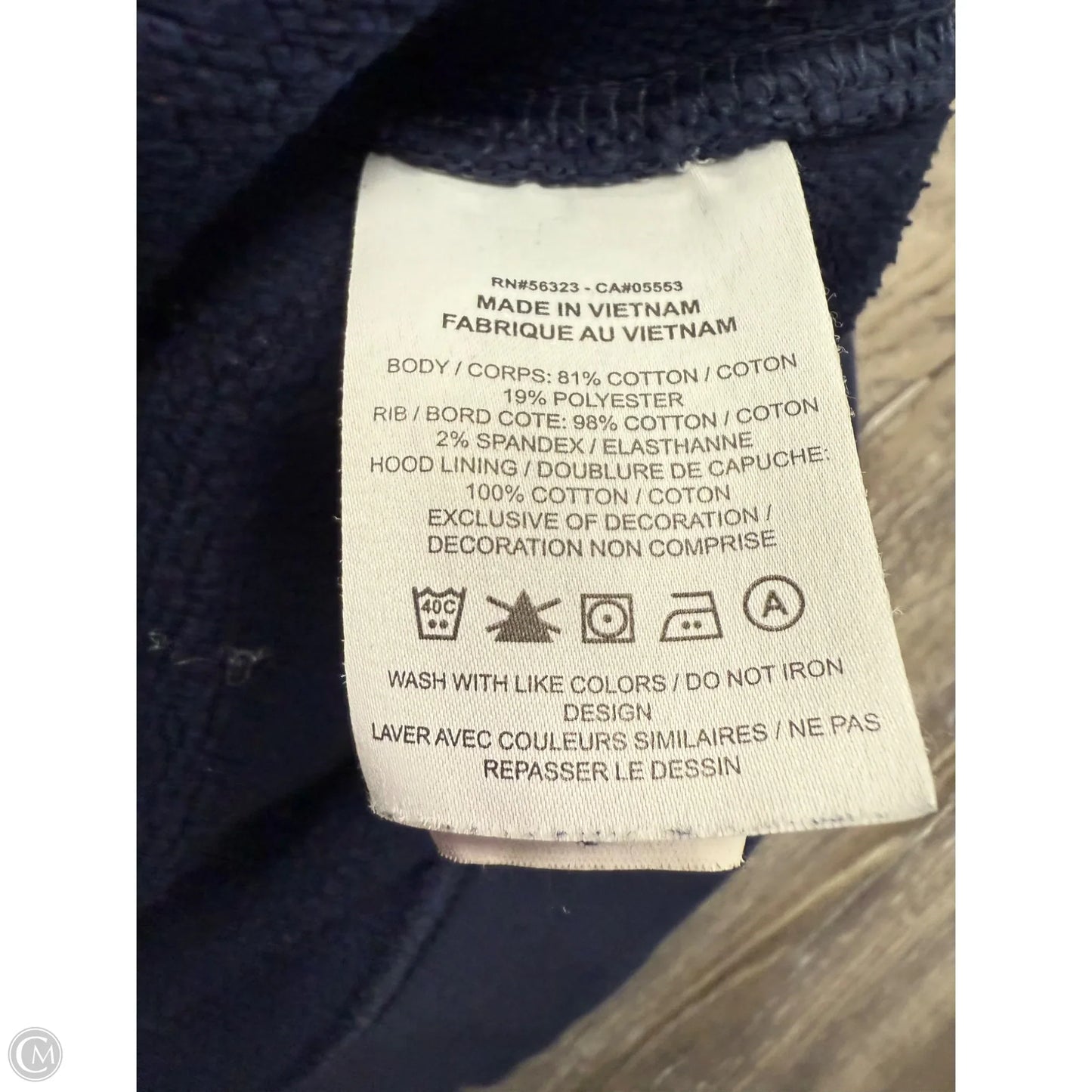 Athletic Sweatshirt Hoodie By Nike Apparel In Navy, Size: Xl