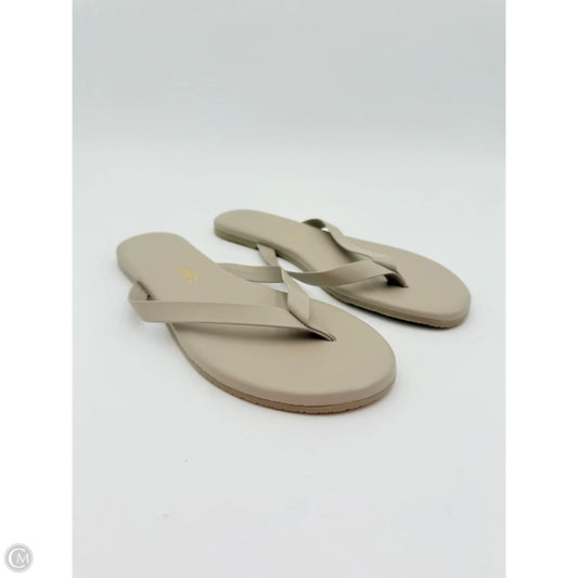Sandals Flip Flops By TKEES In Grey, Size: 8