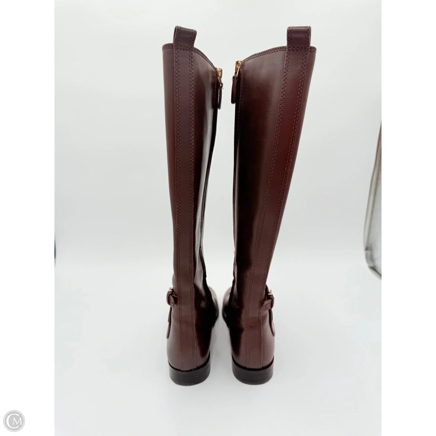 Boots Designer By Tory Burch In Brown, Size: 7