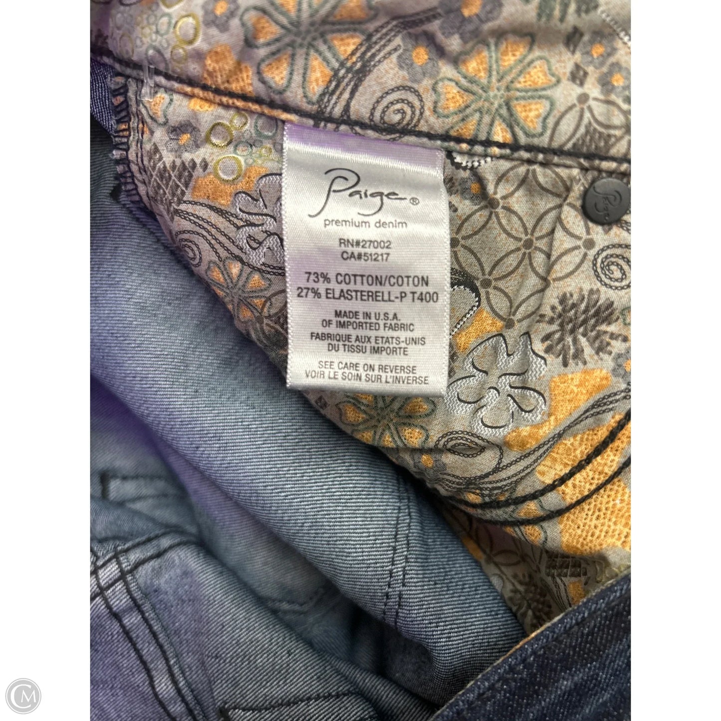 Jeans Designer By Paige In Blue Denim, Size: 8