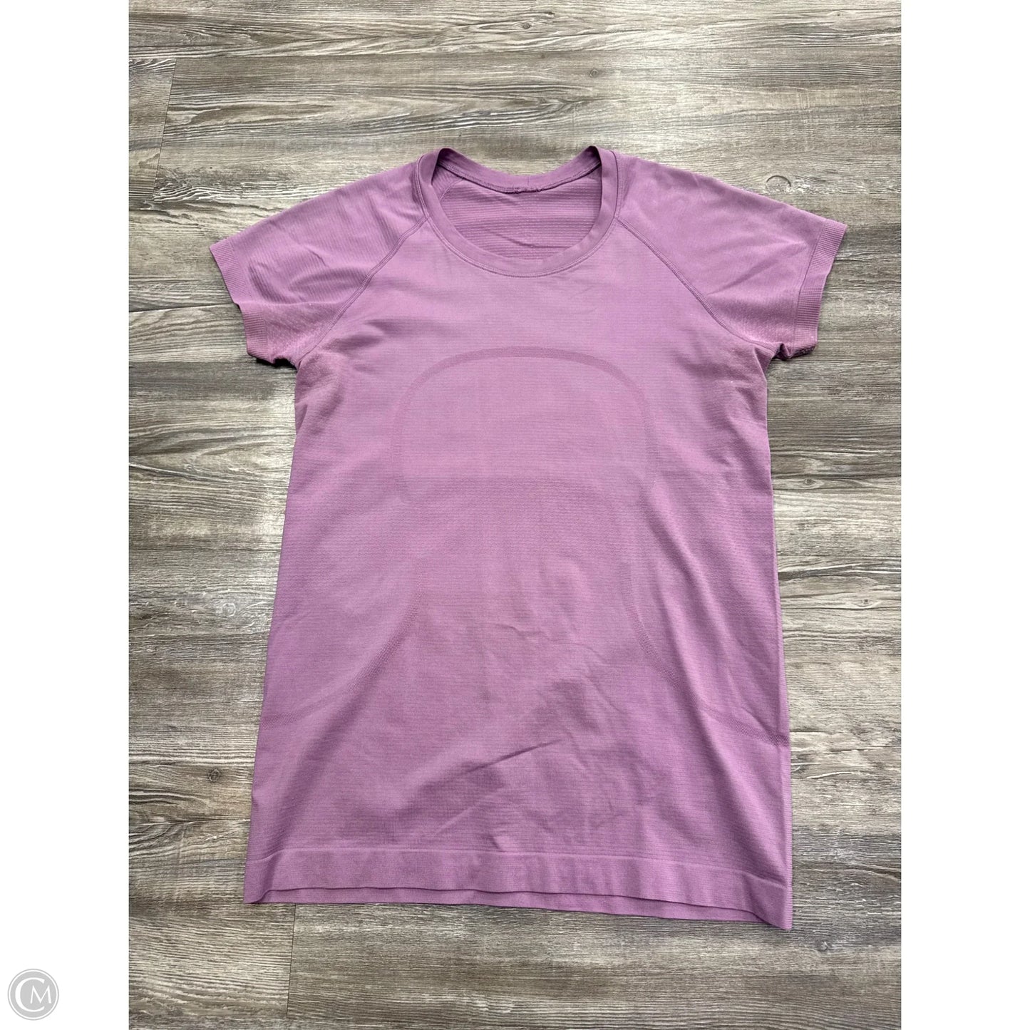 Athletic Top Short Sleeve By Lululemon In Purple, Size: M