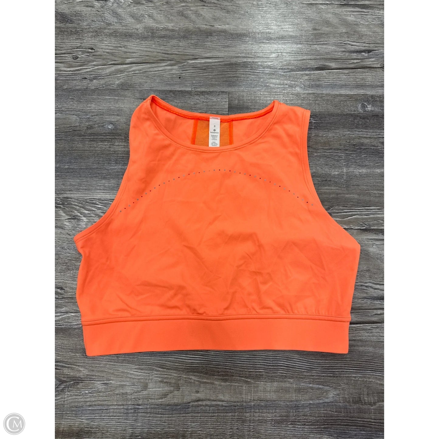 Athletic Bra By Lululemon In Orange, Size: 8