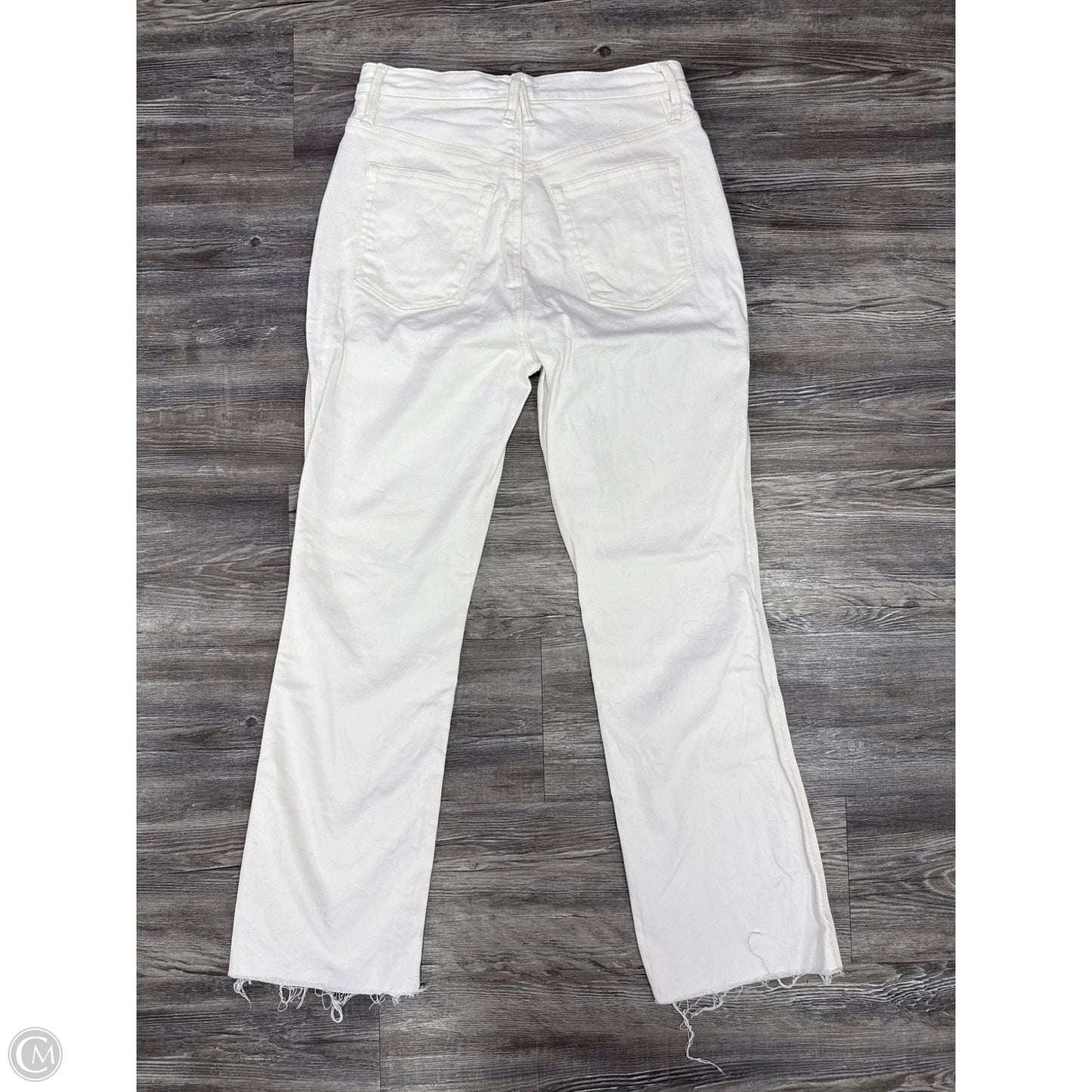 Jeans Straight By Good American In White, Size: 8