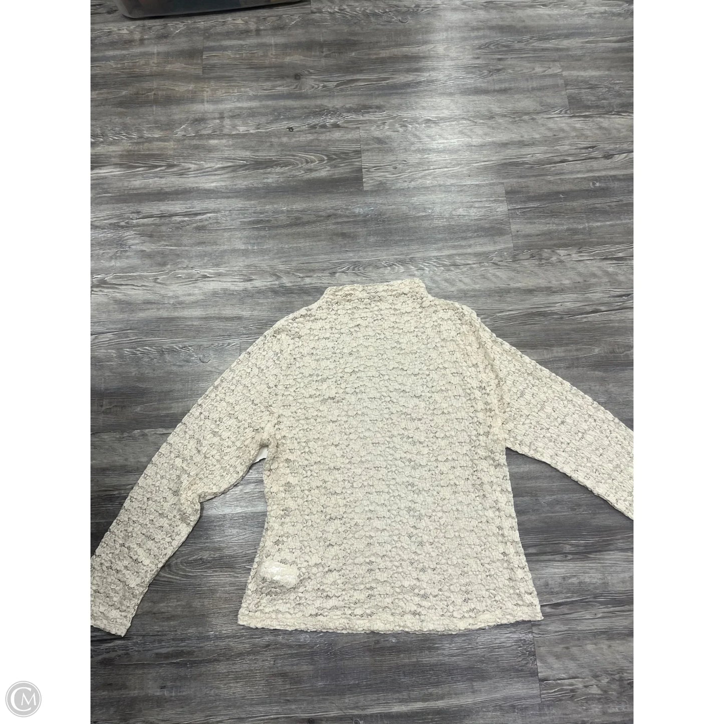 Top Long Sleeve By J. Crew In Cream, Size: 2x