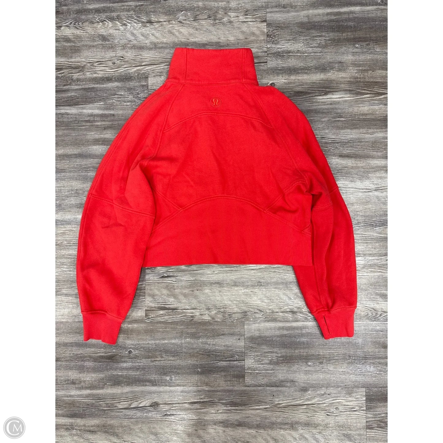 Athletic Sweatshirt Collar By Lululemon In Red, Size: M
