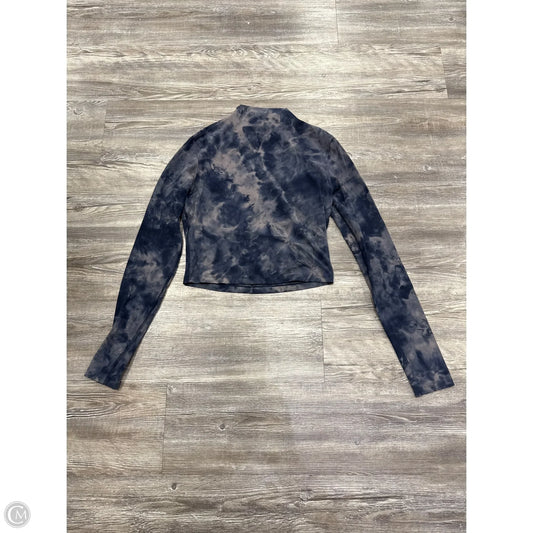 Athletic Top Long Sleeve Crewneck By Lululemon In Tie Dye Print, Size: S