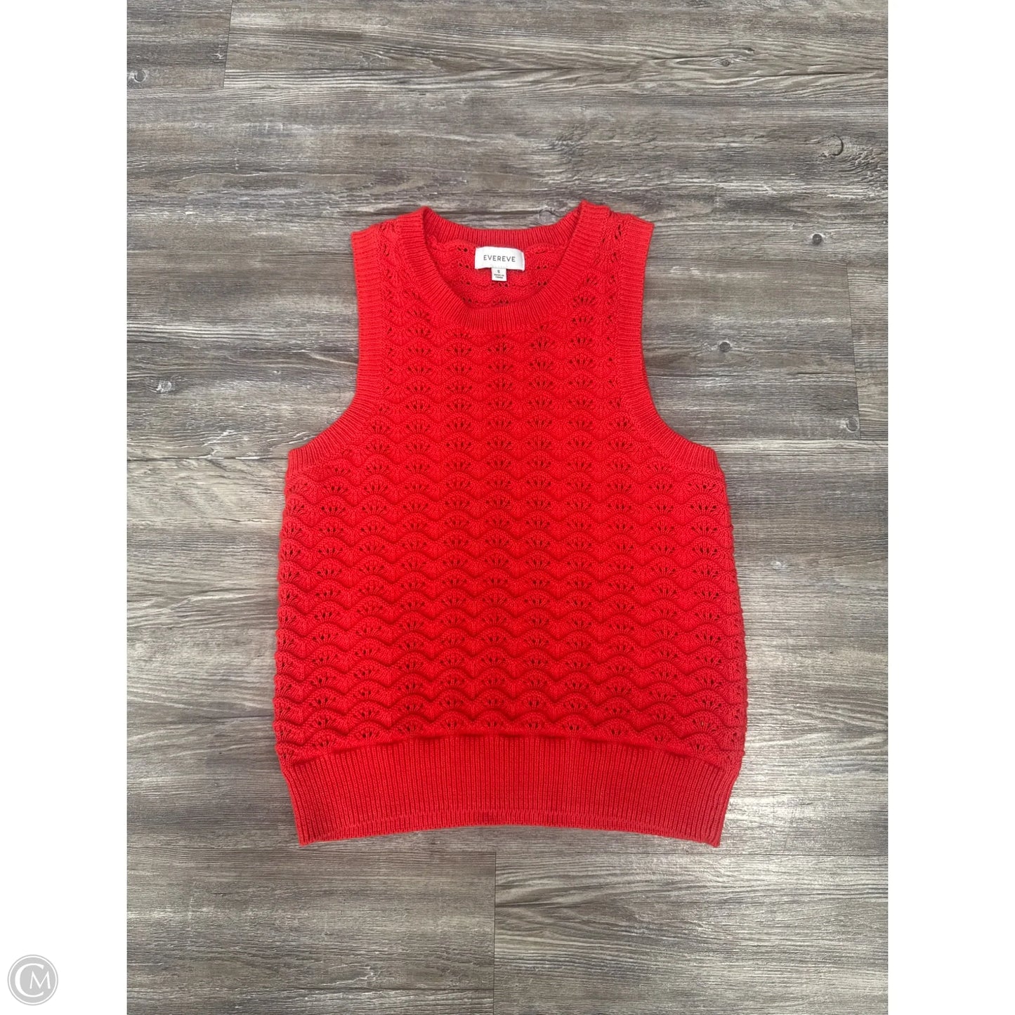 Top Sleeveless By Evereve In Red, Size: S