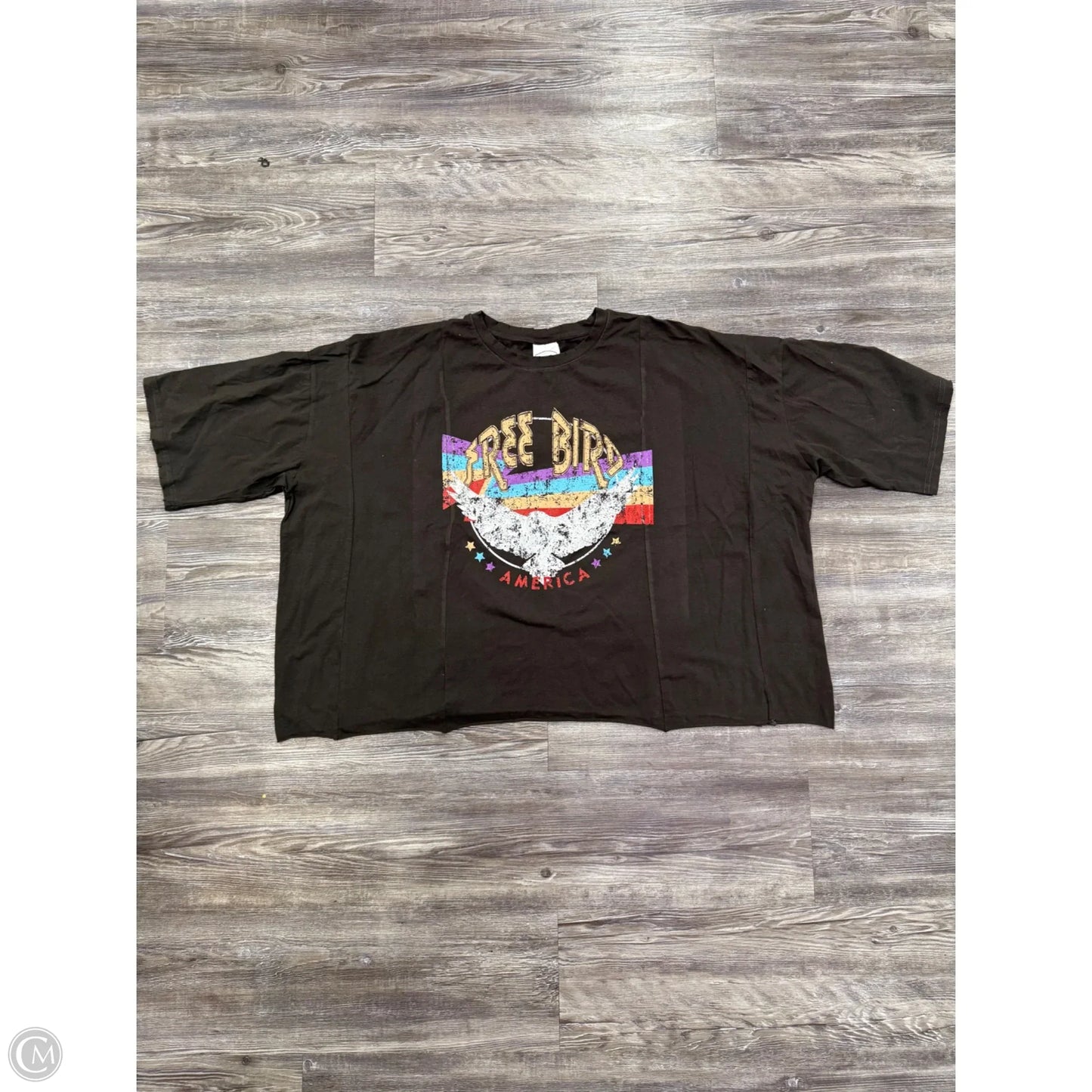 Top Short Sleeve By DaisyRae In Brown, Size: 2x