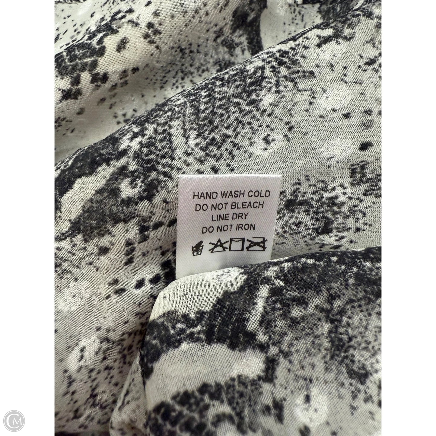 Top Short Sleeve By Oddi In Snakeskin Print, Size: 3x